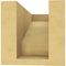 Ekena Millwork 4"W x 8"D x 4"H Wide Clemmons Rough Cedar Woodgrain TimberThane Corbel, Primed Tan CORUR04X08X04CLERCPR - alternate 4
